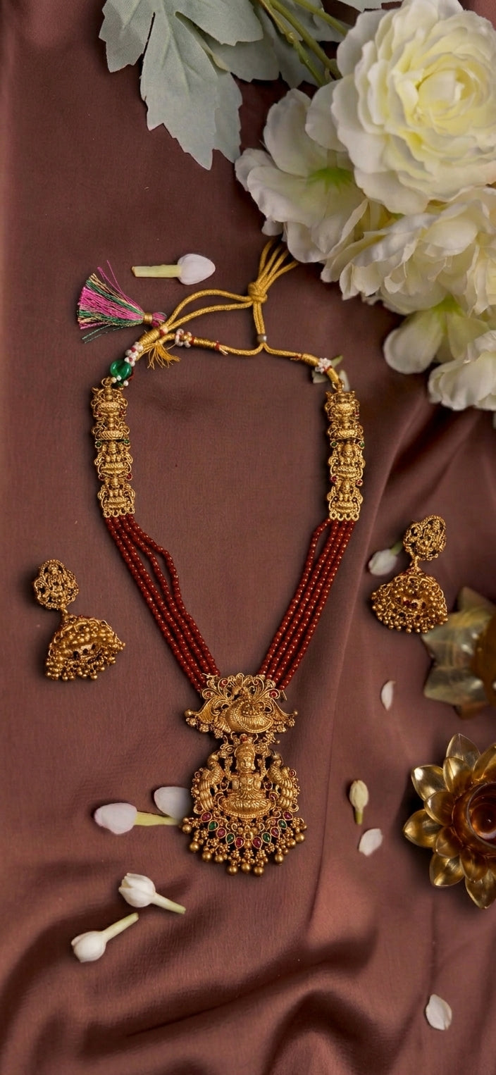 Red Beats Lakshmi Haram Set - RZ572