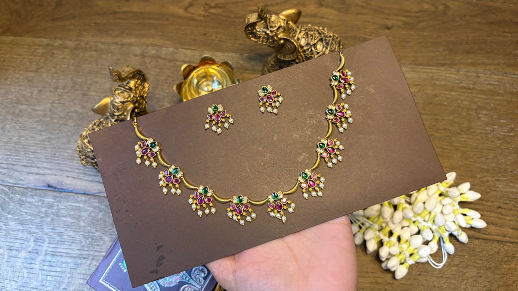 Lotus necklace set