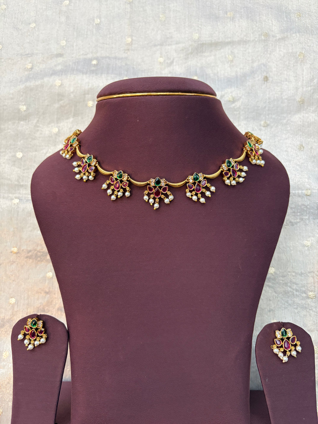 Lotus necklace set