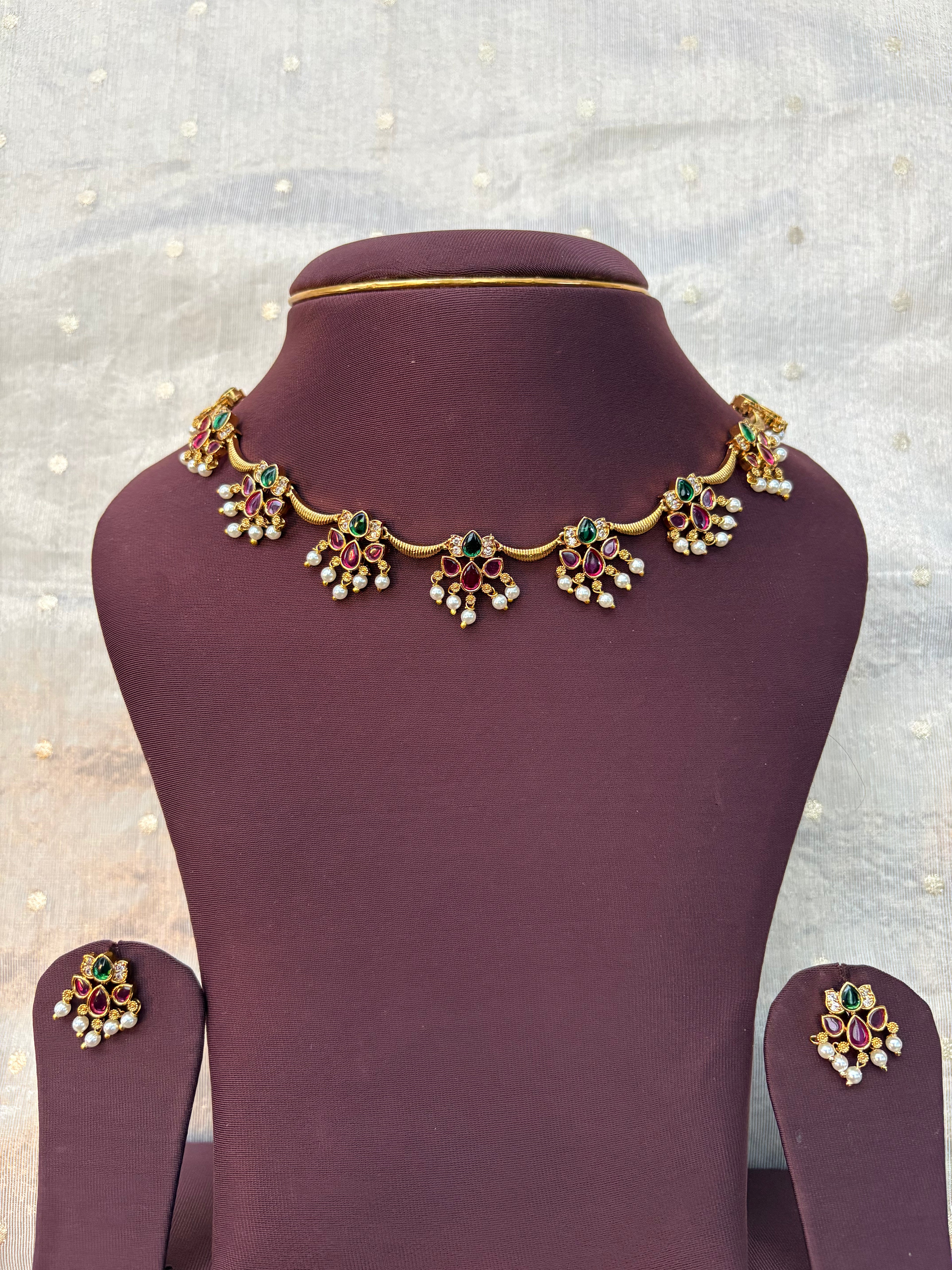 Lotus necklace set
