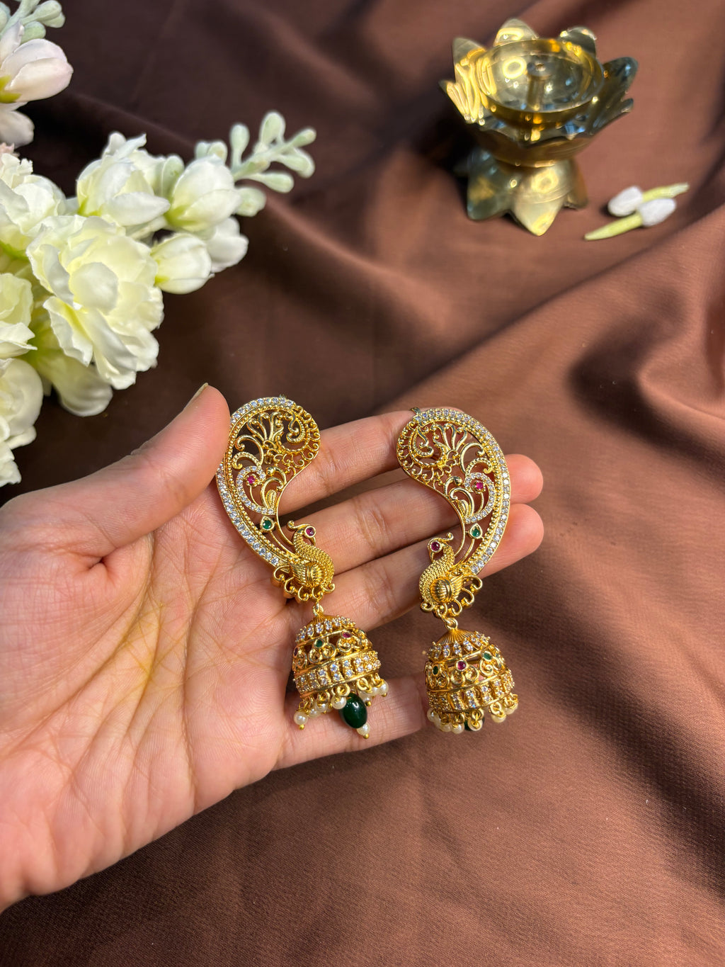Peacock Earcuff Jumka - RZ521