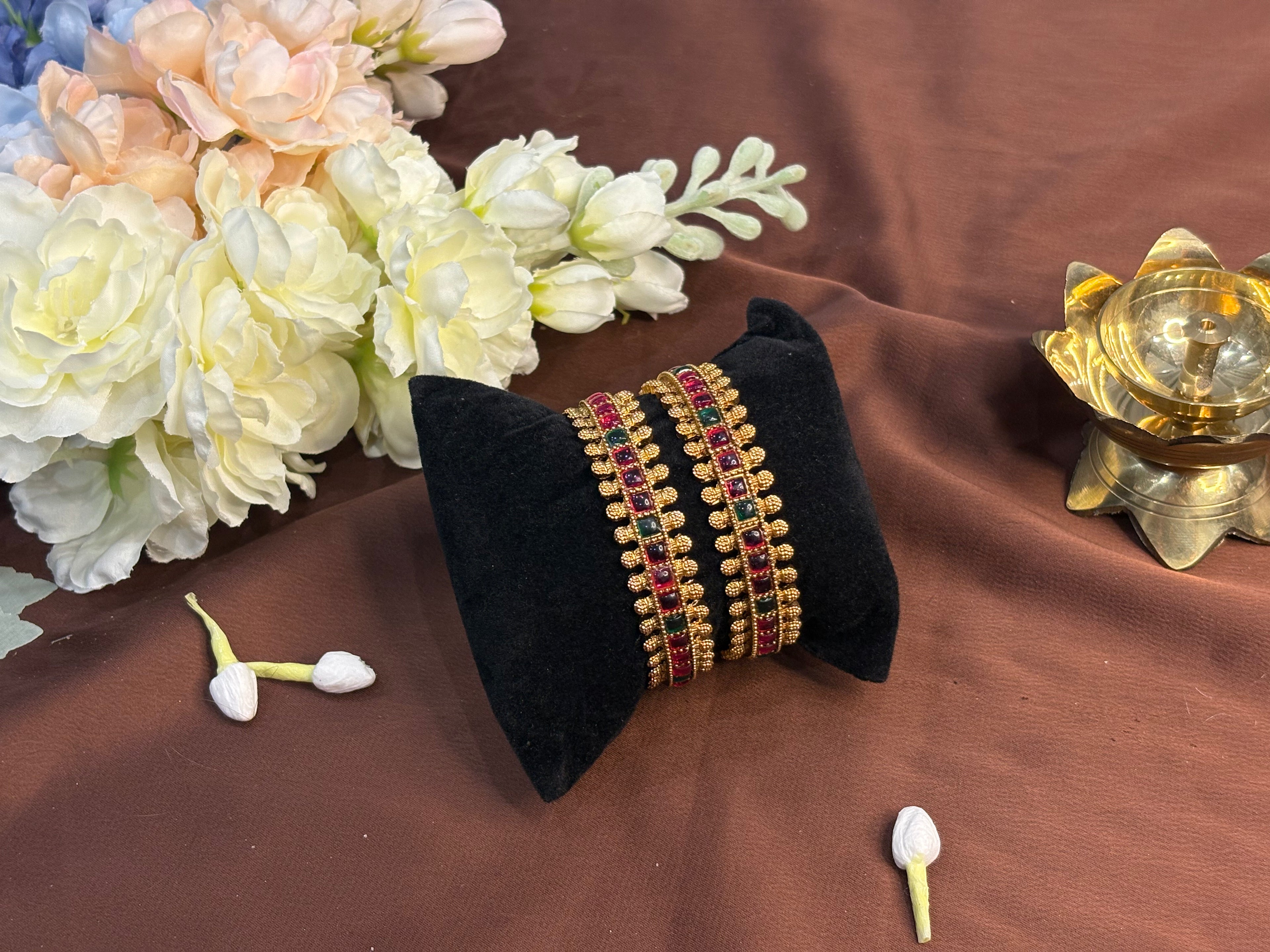 Kemp Cube Bangles Set - RZ539