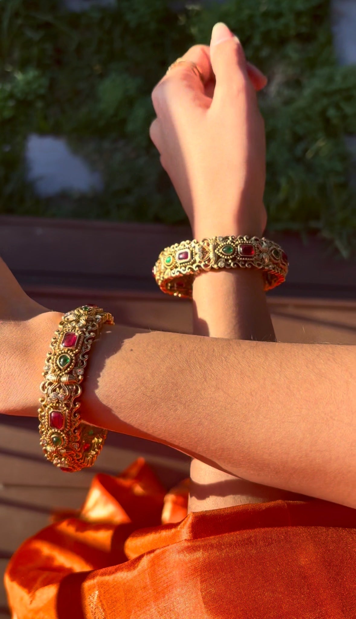 Meenakari Square Bangles set - RZ387