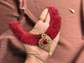 Beads Mesh Necklace & Detachable Pendant - RZ455