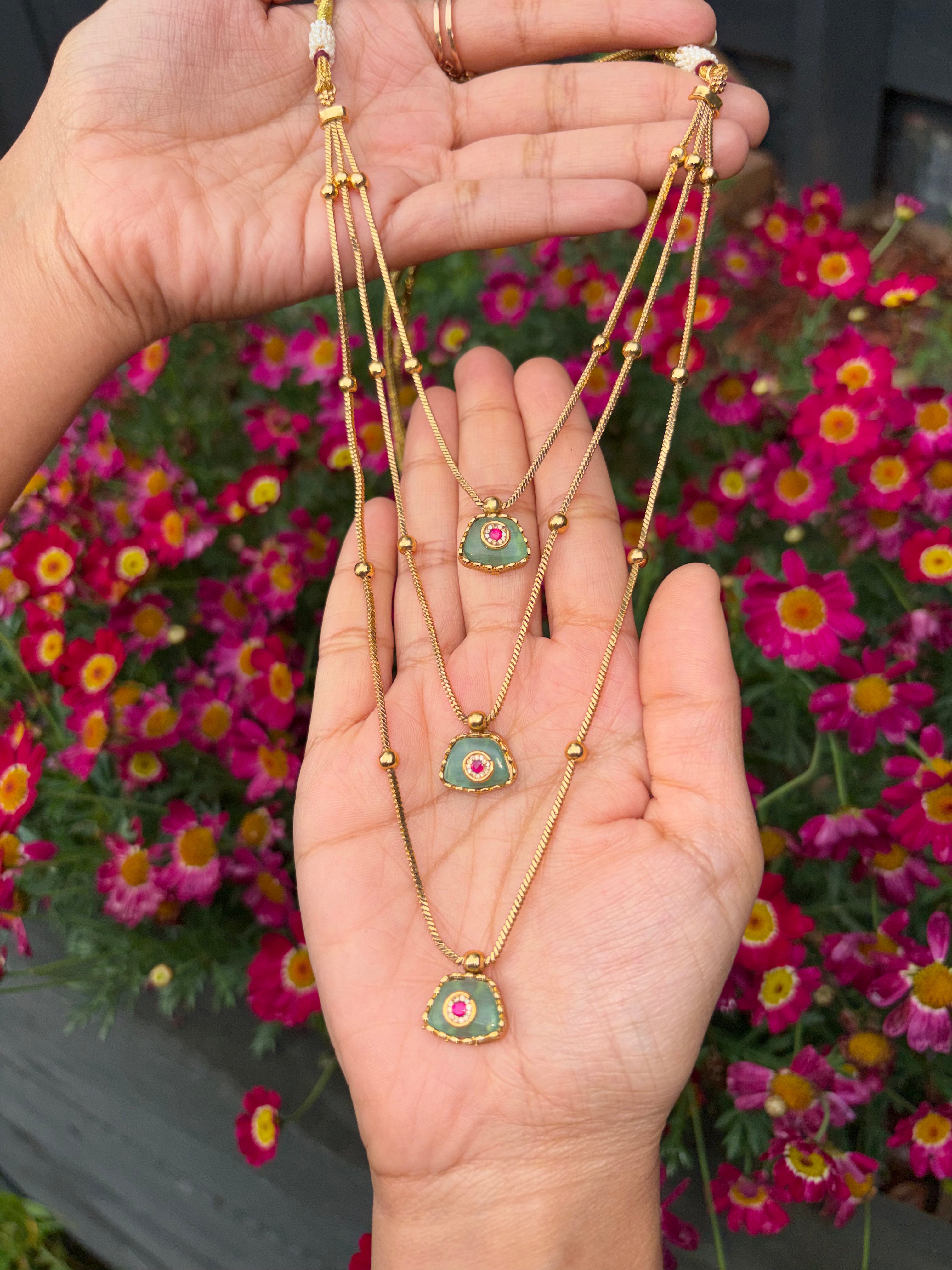 Kashmiri 3 Layer Haaram - RZ457