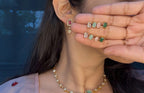 Changeable Stone Glitter Chocker Set - RZ612