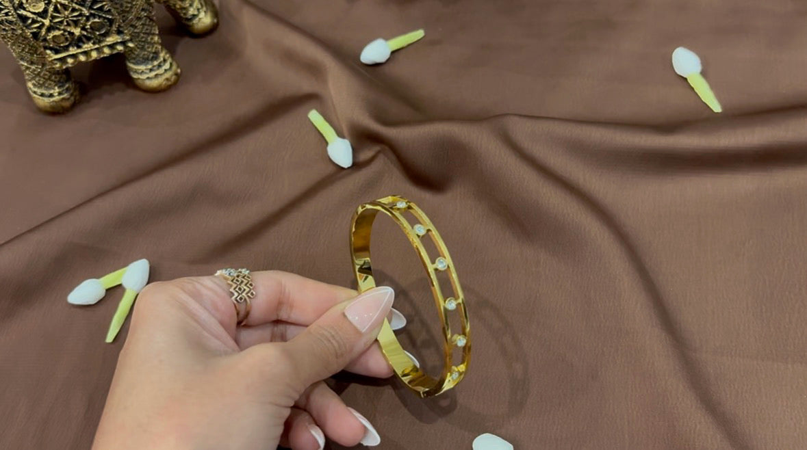 Anti Tarnish Diamond Segment Bracelet - RZ630