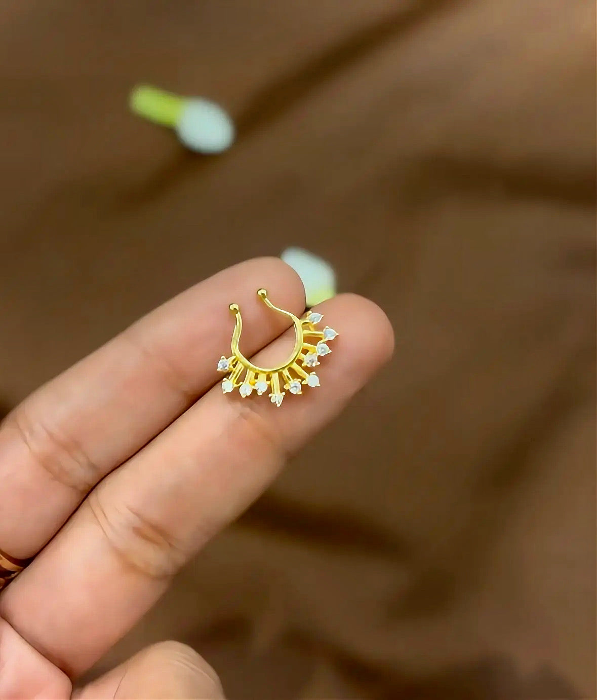 Diamond Septum Nose Pin - RZ397