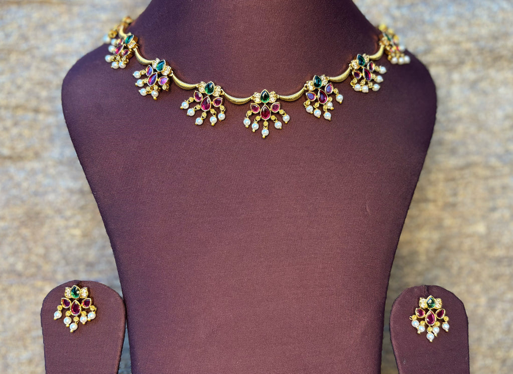 Lotus necklace set