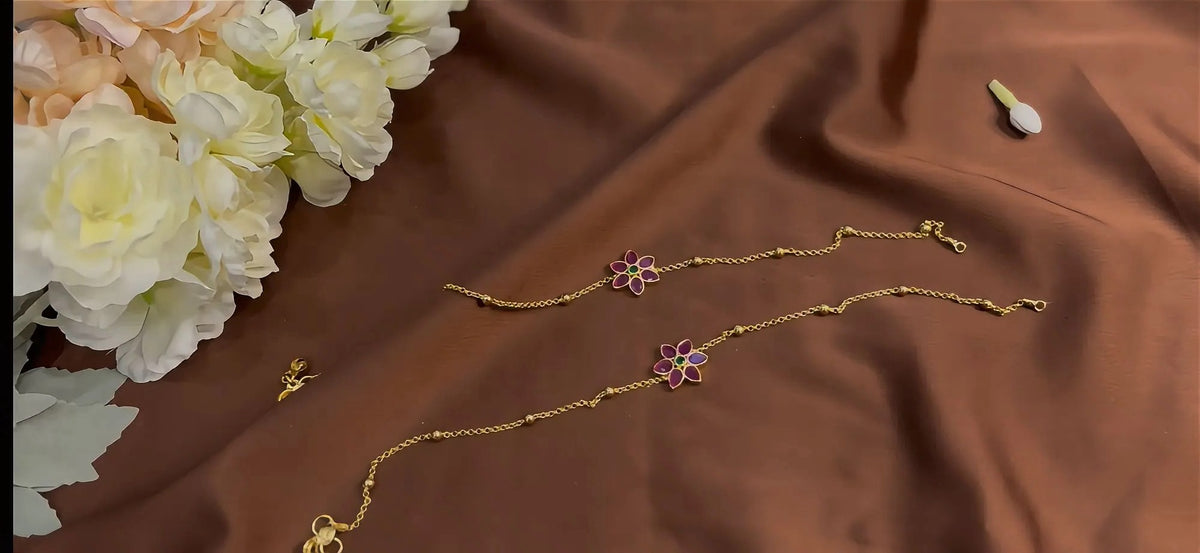 Kundan Anklet - RZ544