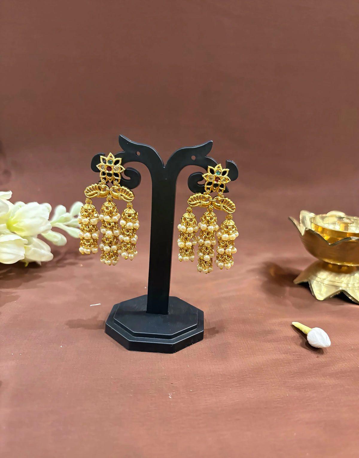 Multi Pearl Layered Jumka - RZ517