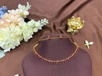 Round Cut Drops Necklace Set - RZ511